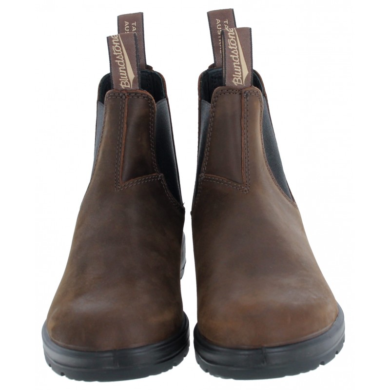 Blundstone 1609 Chelsea Boots in Antique Brown Leather